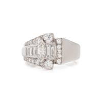 PLATINUM AND DIAMOND RING