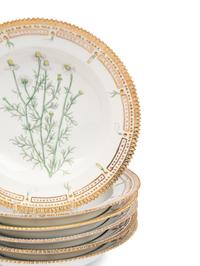 A Group of Thirteen Royal Copenhagen Porcelain Soup Plates