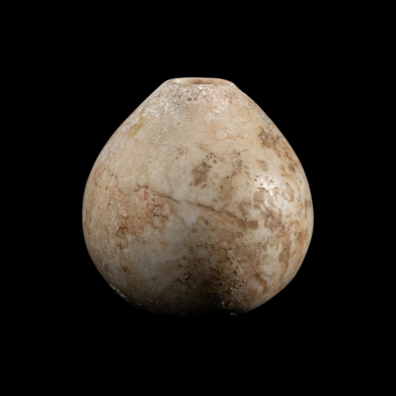 An Egyptian Limestone Mace Head