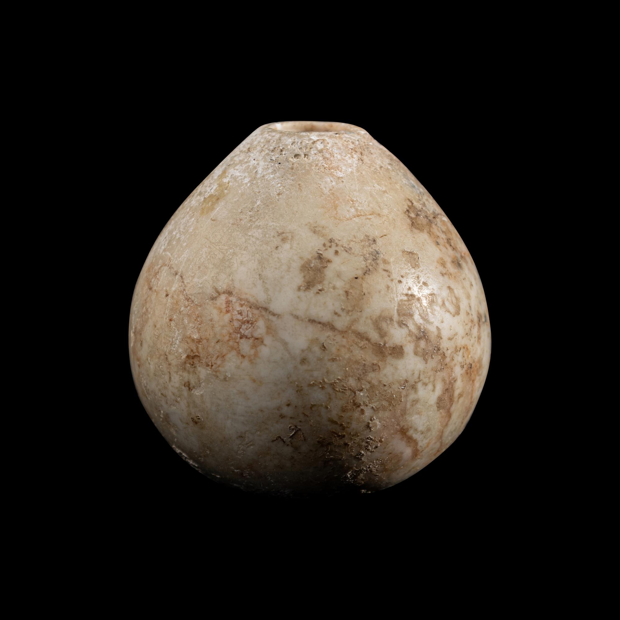 An Egyptian Limestone Mace Head