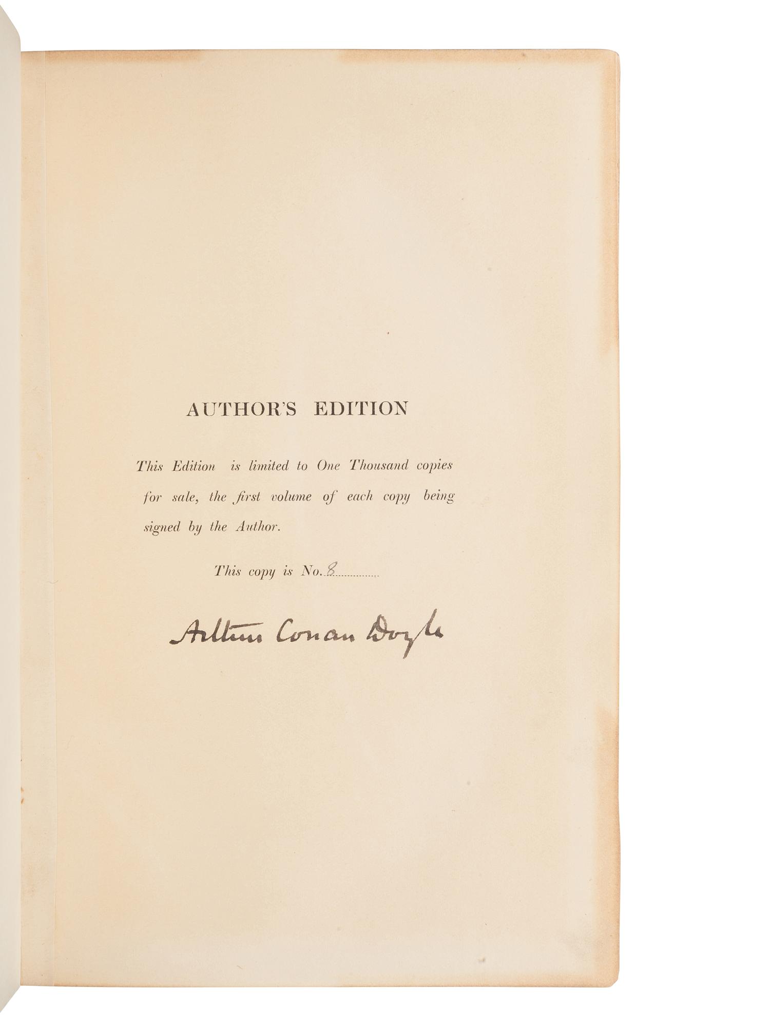 [BINDINGS]. DOYLE, Arthur Conan, Sir (1859-1930). Works. London: Smith, Elder & Co., 1903.