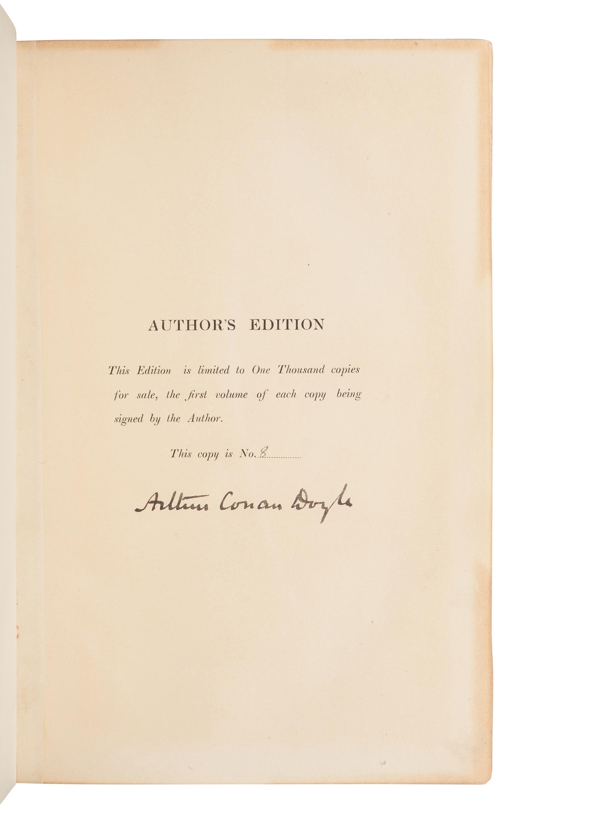 [BINDINGS]. DOYLE, Arthur Conan, Sir (1859-1930). Works. London: Smith, Elder & Co., 1903.
