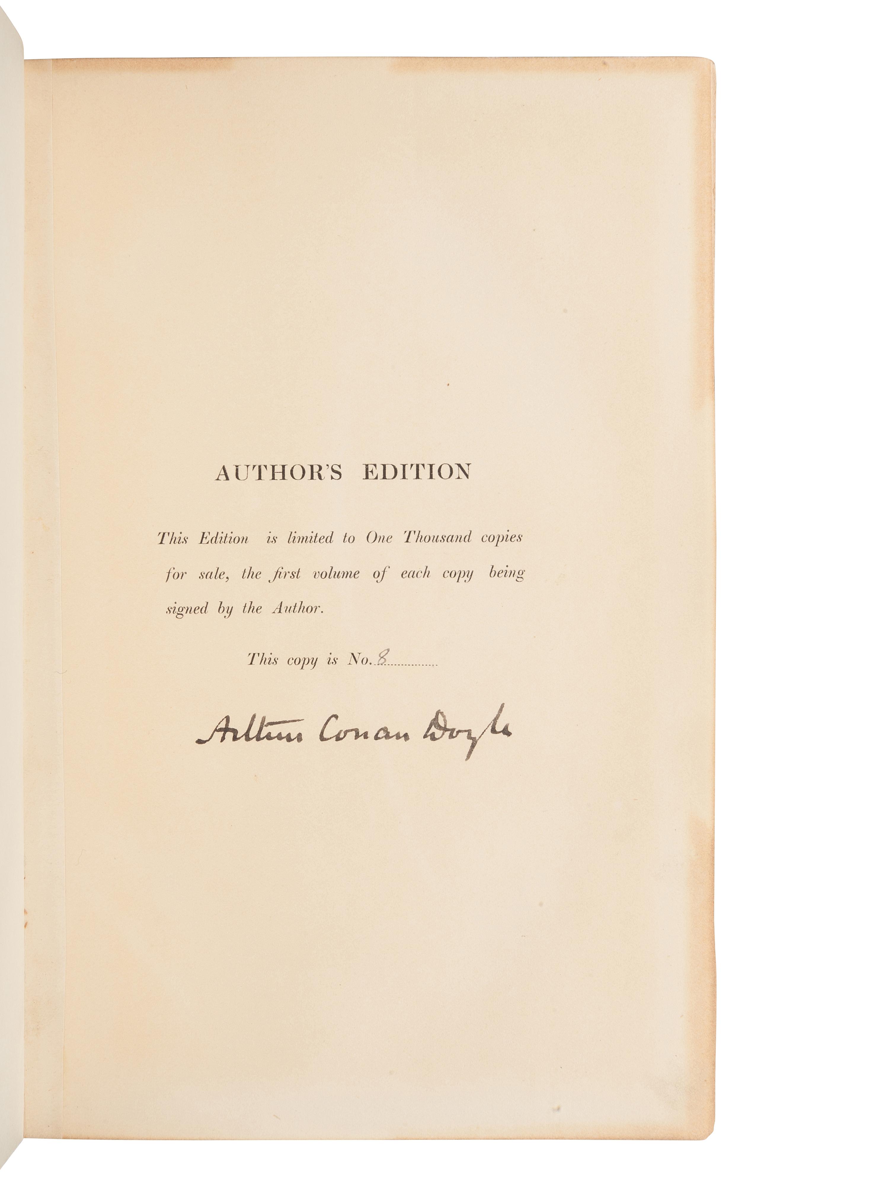 [BINDINGS]. DOYLE, Arthur Conan, Sir (1859-1930). Works. London: Smith, Elder & Co., 1903.