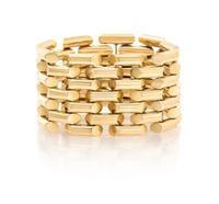 A Retro 14 Karat Yellow Gold Demi Parure, Circa 1940, 65.80 dwts.