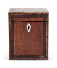 An English Mahogany Tea Caddy