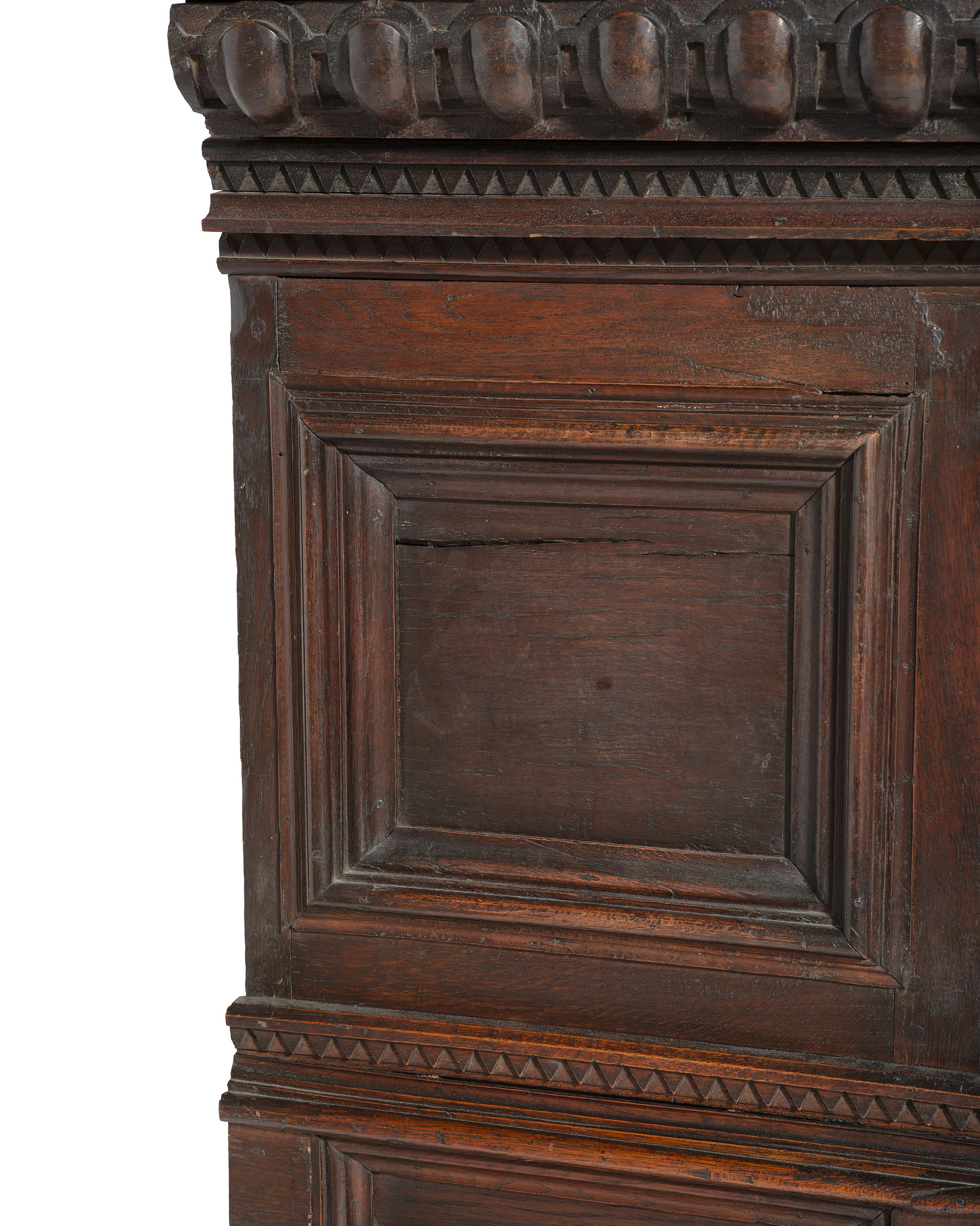 An English Gothic Revival Oak Court Cupboard