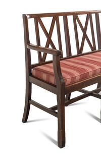 A Pair of English Mahogany Hall Benches