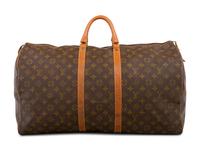 Louis Vuitton Monogram Keepall 55 Duffle Bag