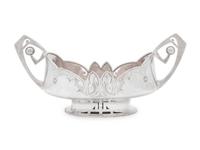 A Russian Silver and Rose-Gilt Decorated Centerpiece Bowl