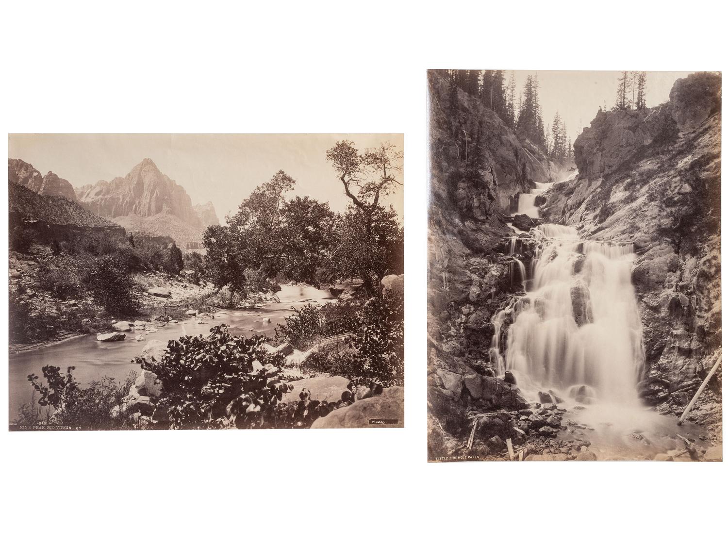 Hillers, John K. (1843-1925), photographer. A group of 7 photographs of California, Utah, and Arizona. Ca 1870s.