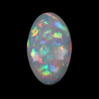 A Large Unmounted Oval-Shaped Opal Cabochon