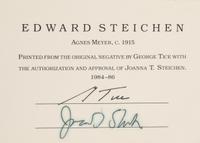 A group of seven photographs (from Harmonic Measure printed by George Tice with labels signed by George Tice and Joanna Steichen)