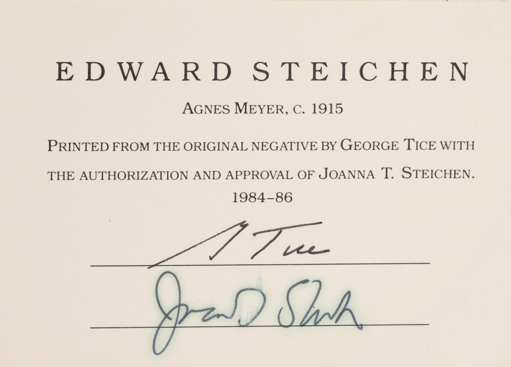 A group of seven photographs (from Harmonic Measure printed by George Tice with labels signed by George Tice and Joanna Steichen)