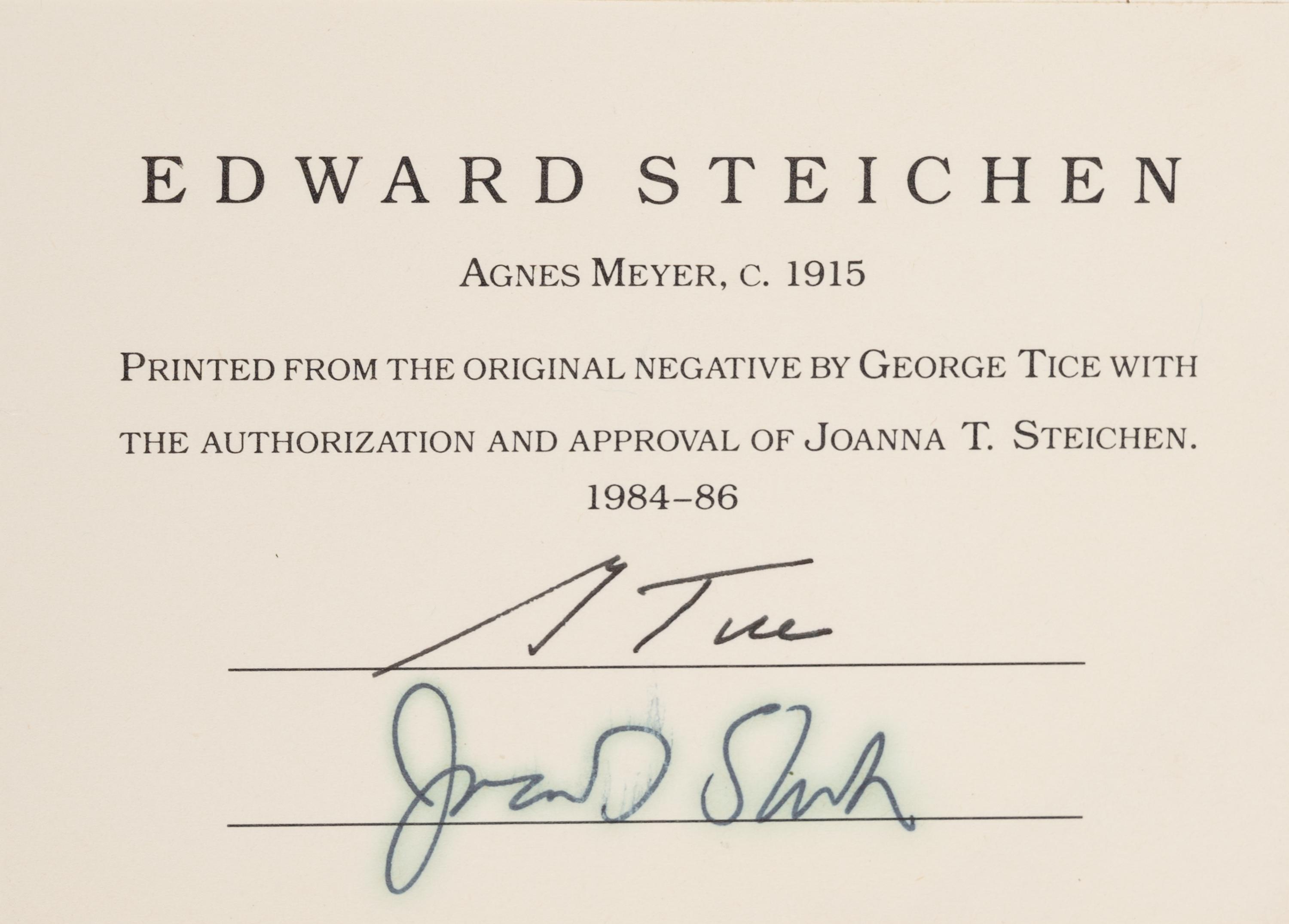 A group of seven photographs (from Harmonic Measure printed by George Tice with labels signed by George Tice and Joanna Steichen)