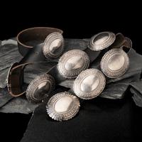 Leonard Nez (Diné, act. since 1980s) — Sterling Silver Concha Belt
