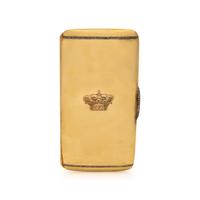 French, Antique, Yellow Gold and Diamond Case