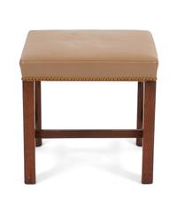 A Georgian Style Mahogany Foot Stool