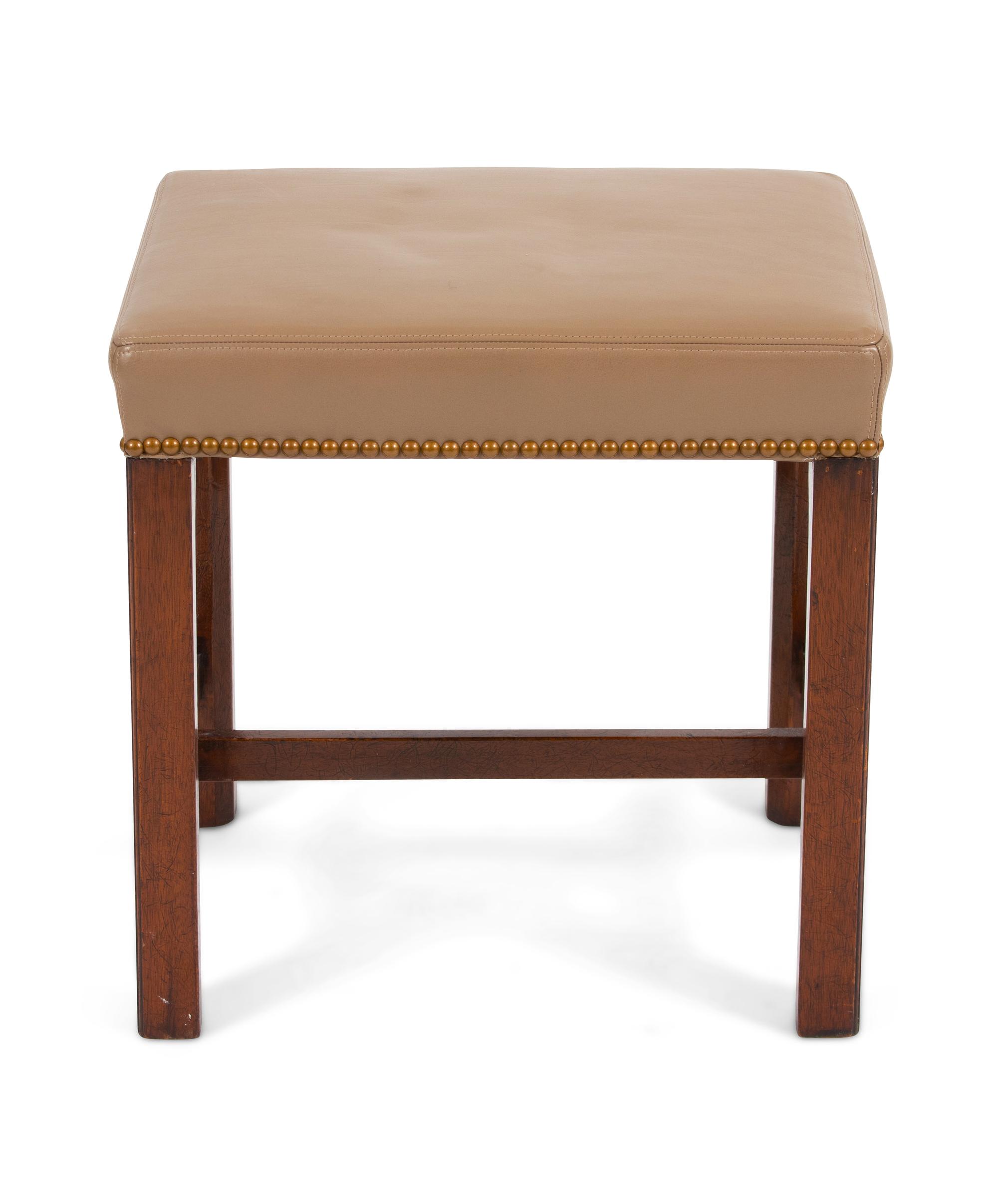 A Georgian Style Mahogany Foot Stool
