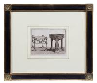 Domenico Pronti, (Italian, 18th Century), Two plates from Nuova raccolta rappresentante i costumi religiosi, civili, e militari degli a
