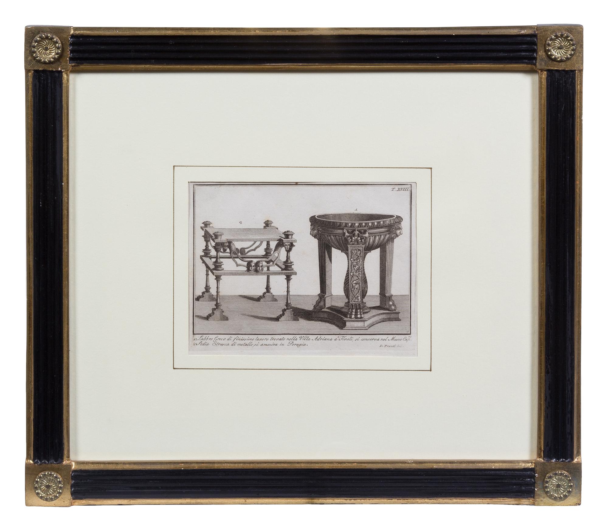 Domenico Pronti, (Italian, 18th Century), Two plates from Nuova raccolta rappresentante i costumi religiosi, civili, e militari degli a