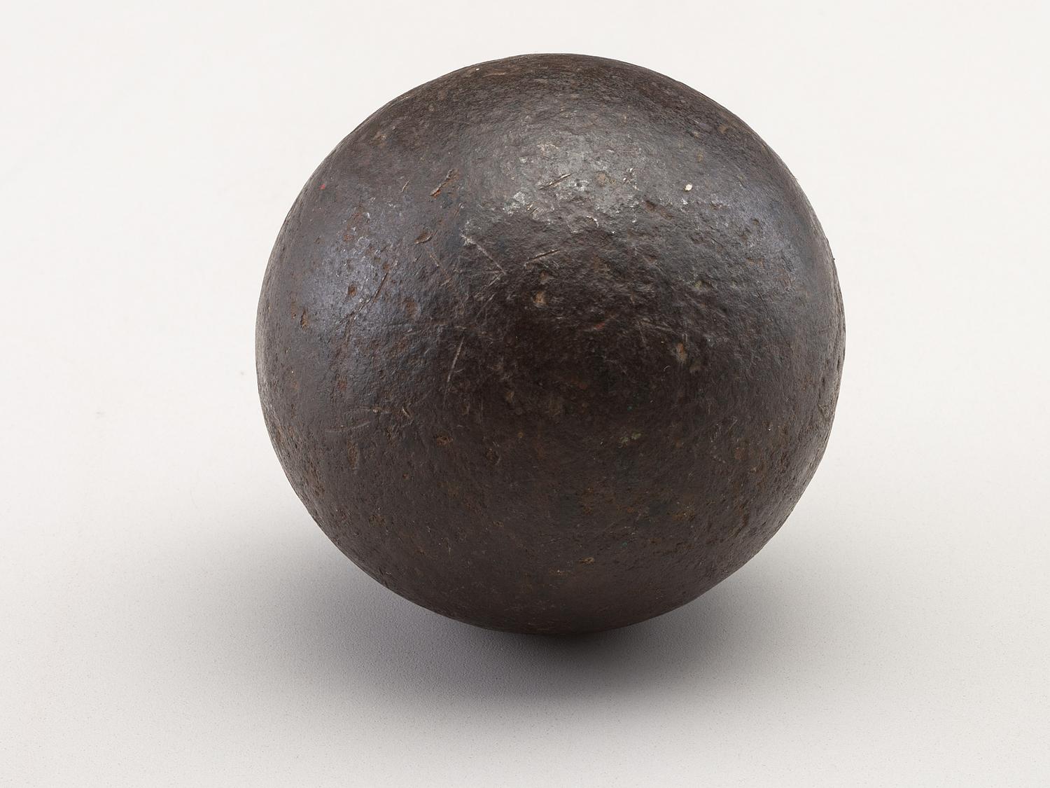 [CIVIL WAR]. Canister round and grapeshot cannonball.