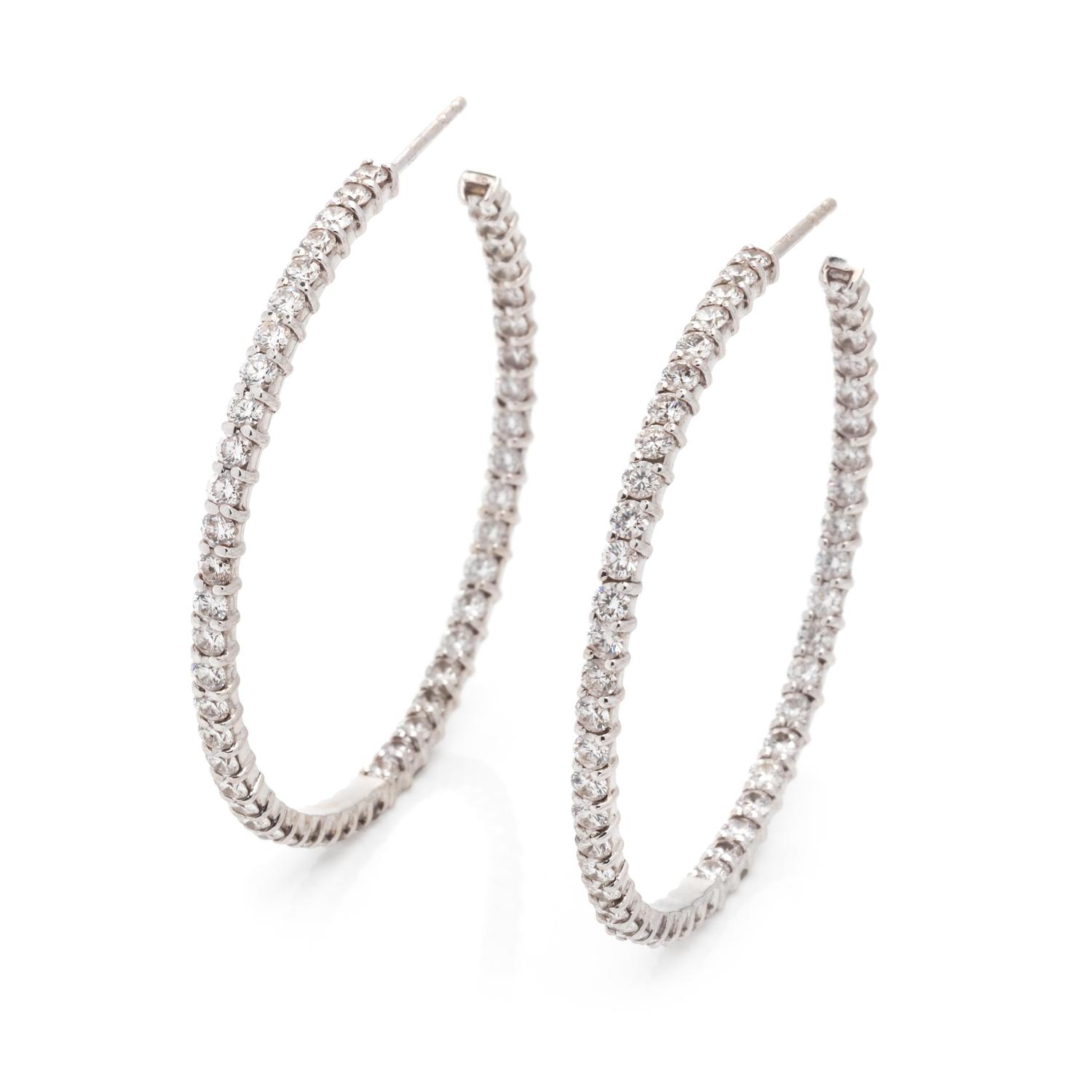 DIAMOND HOOP EARRINGS