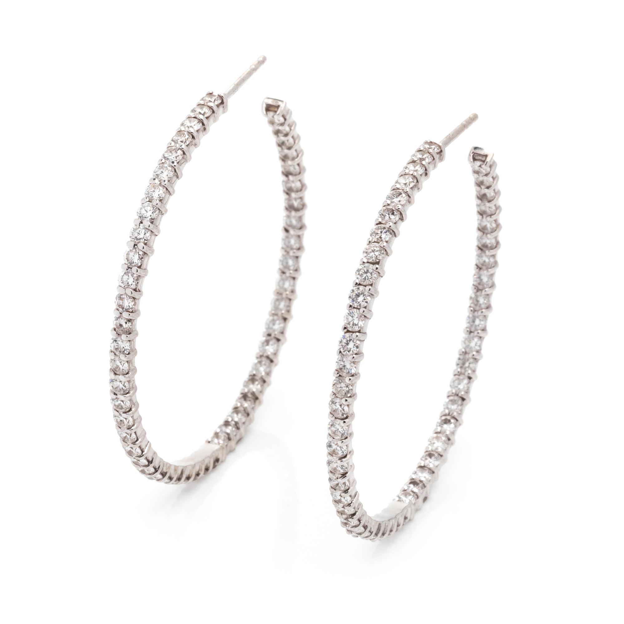 DIAMOND HOOP EARRINGS