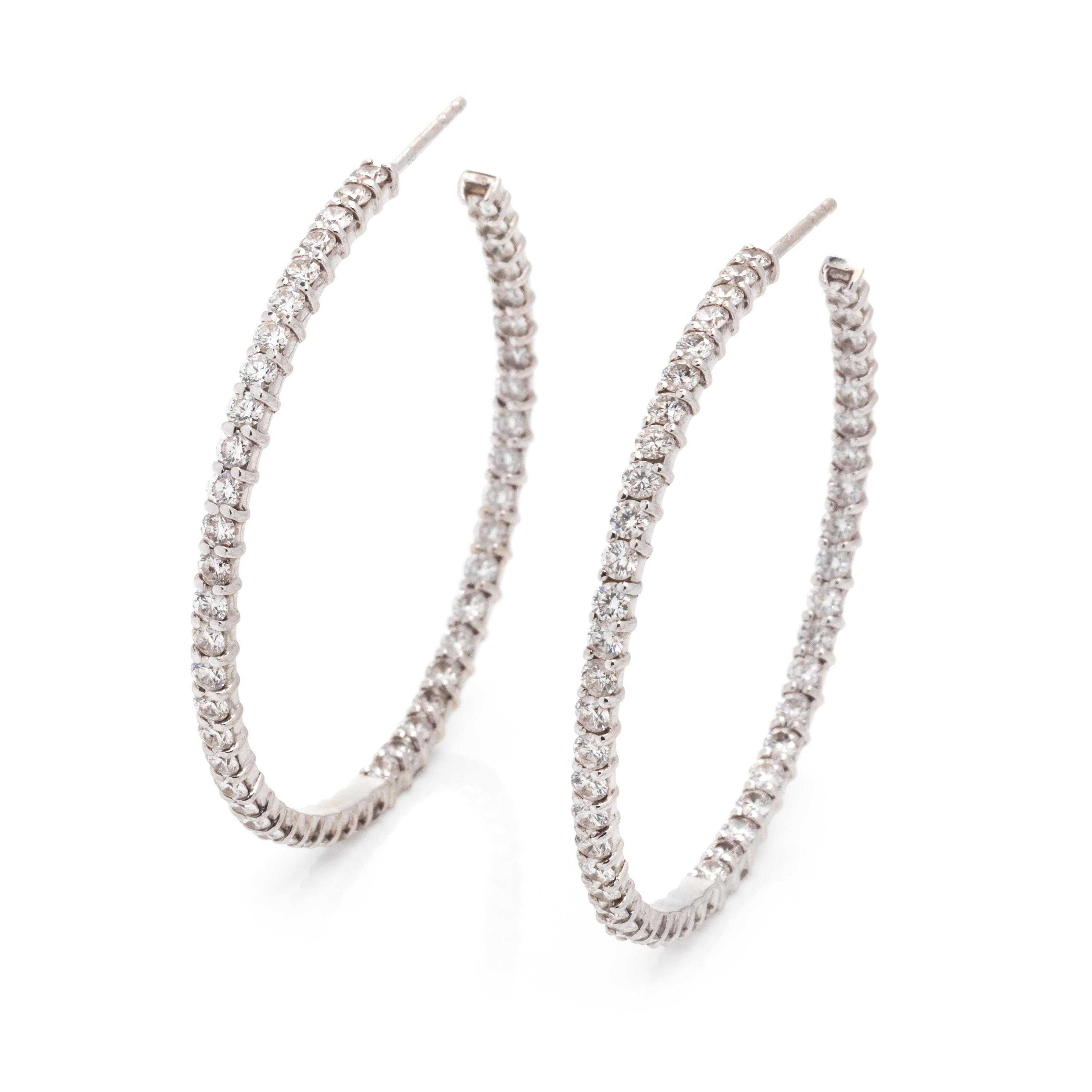 DIAMOND HOOP EARRINGS
