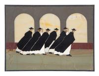 Four Italian Modernist Pietra Dura Pictorial Plaques — 20TH CENTURY