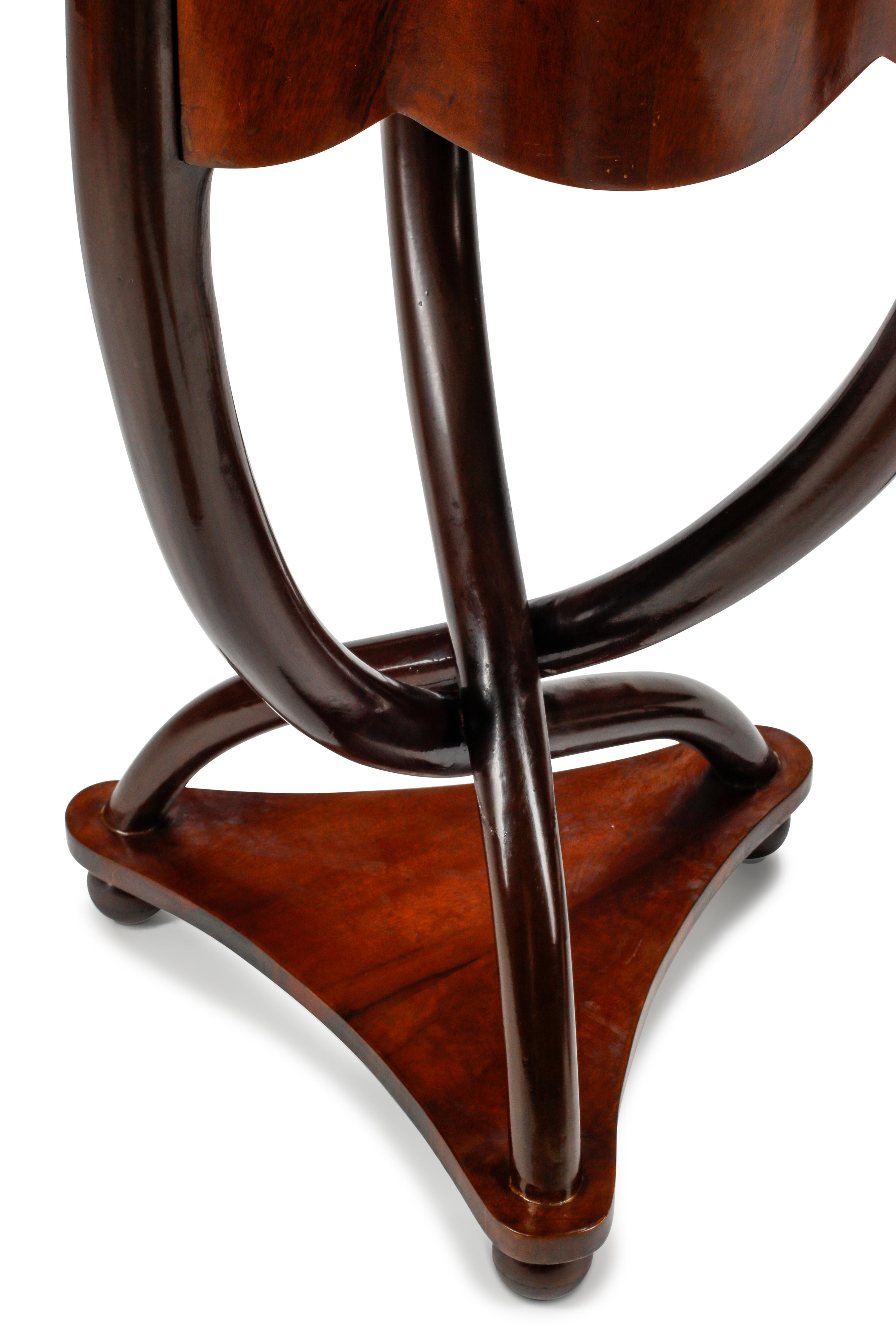 A Pair of Biedermeier Style Triangular Tables
