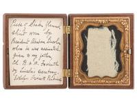 [CIVIL WAR] -- [LINCOLN, Abraham (1809-1865)]. Shirt fragment identified as "worn by President Lincoln when he was assassinated."