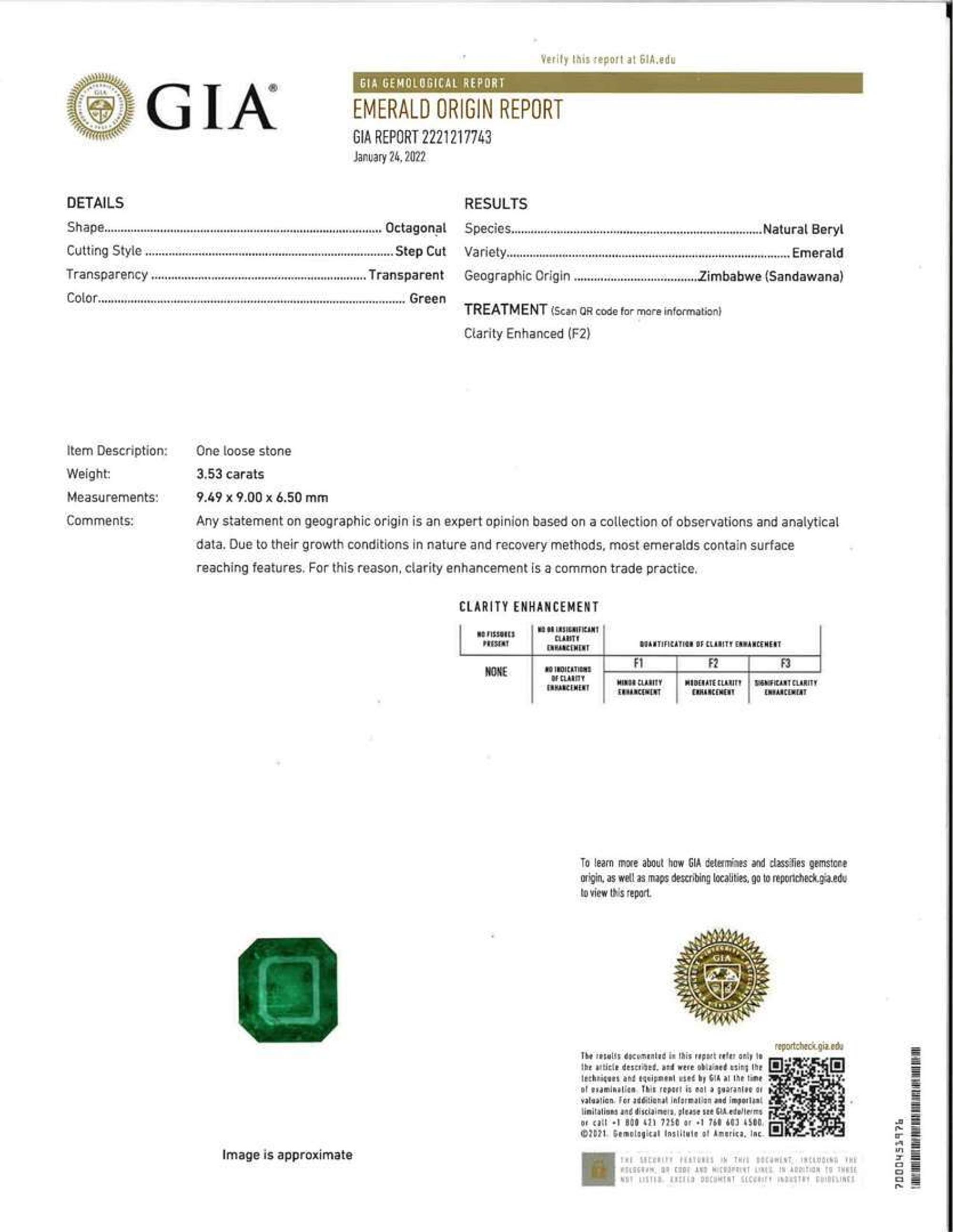 An 18K Yellow Gold, Emerald, and Diamond Ring