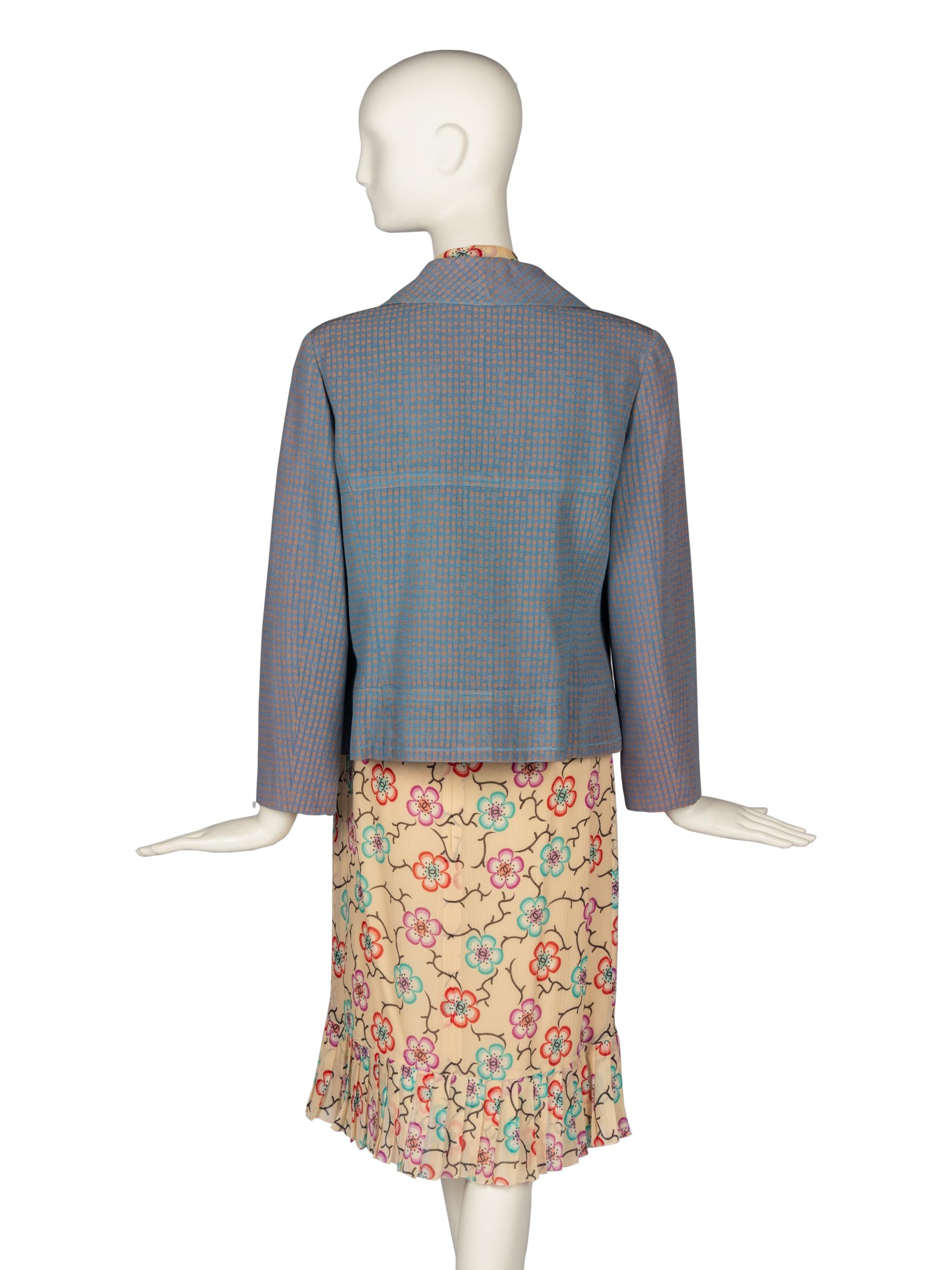 Chanel Floral Silk Ensemble