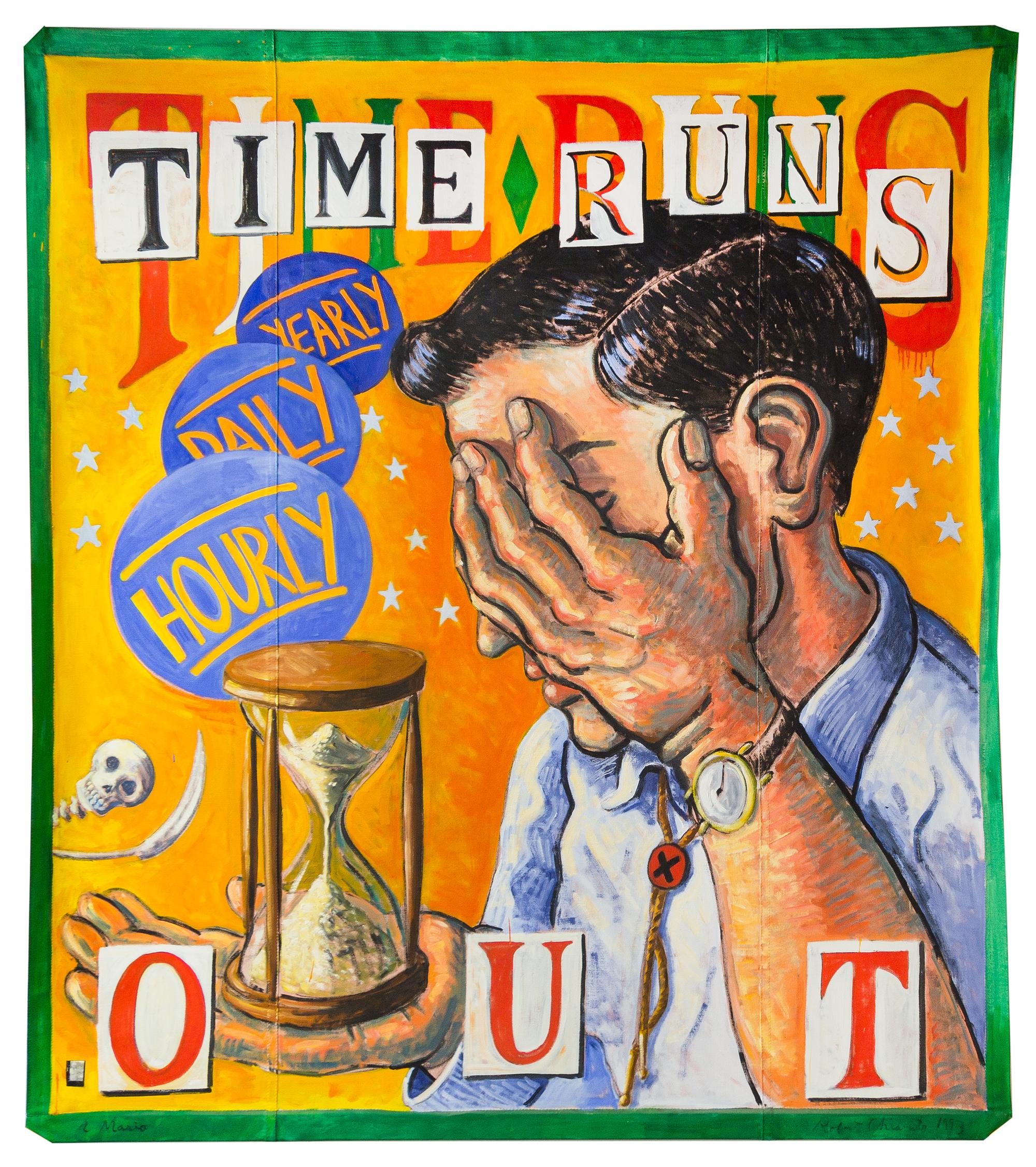 Robert Chiarito, (American, 20th century), Time Runs Out, 1993