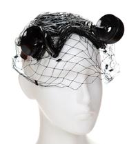 A Bes-Ben Rare Black Plastic Tubed Hat, 6" x 6".