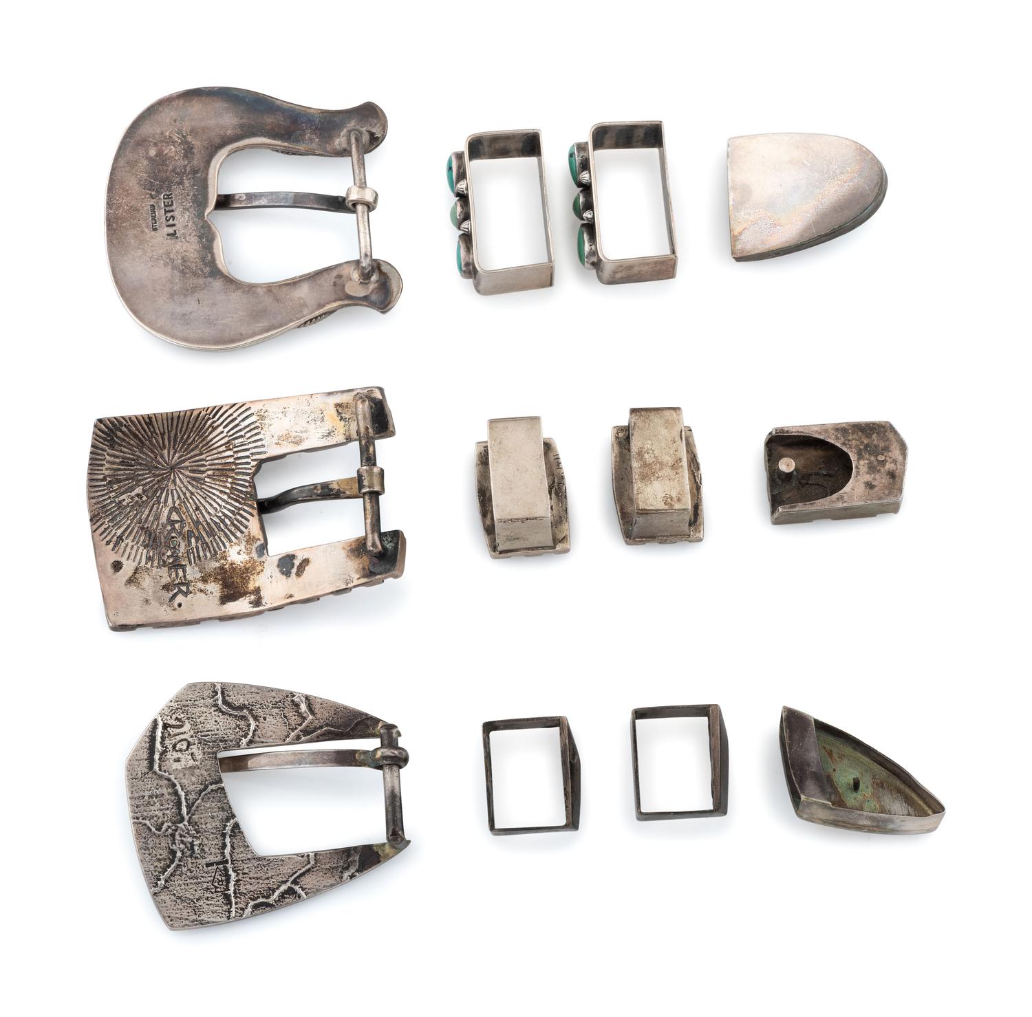 Navajo and Yaqui Silver Ranger Sets