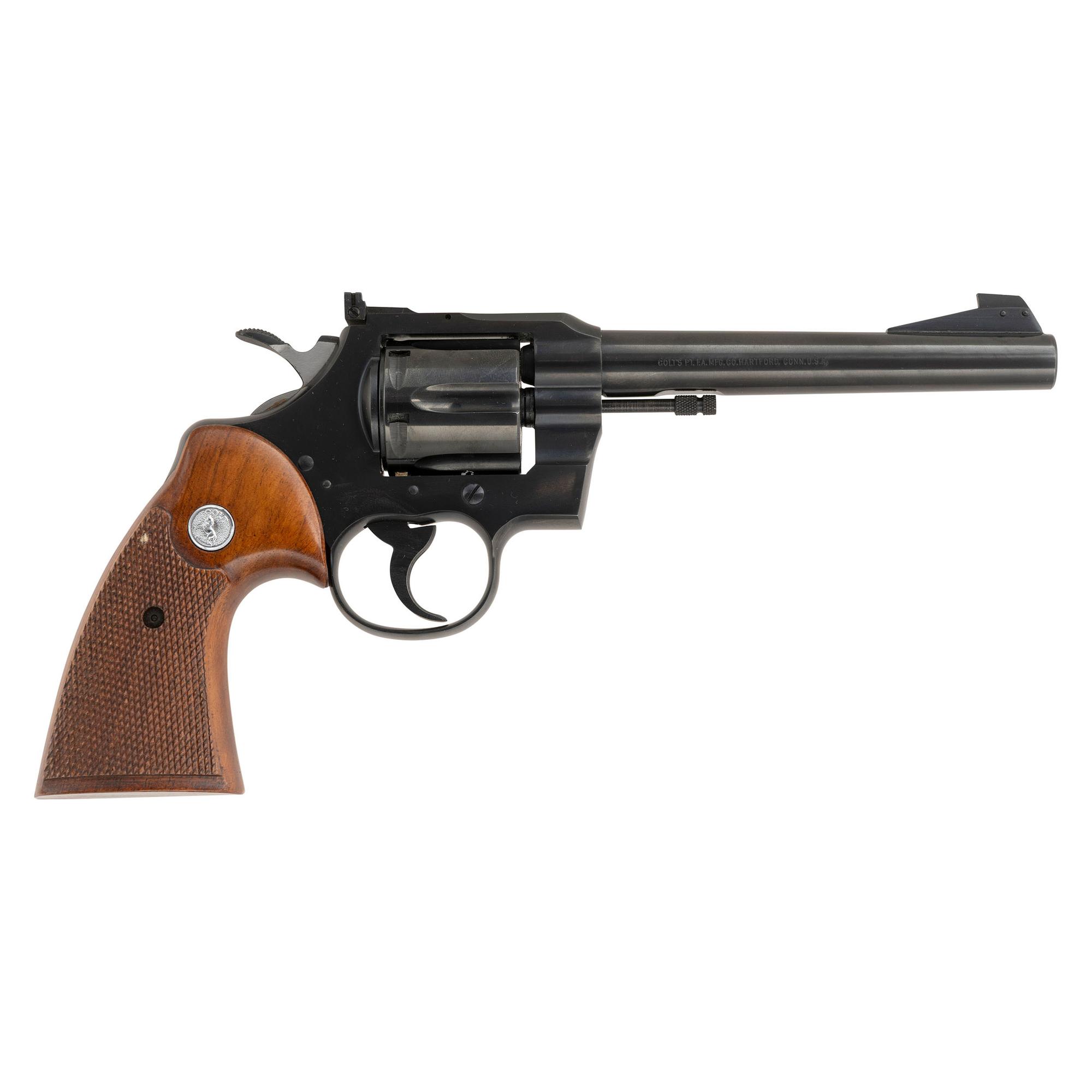**Colt Officers Match 22 Revolver in Factory Box with Matching Test Target