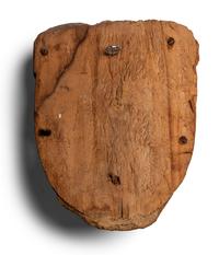 An Egyptian Painted Wood Mummy Mask