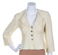 A Chanel Pale Yellow Boucle Jacket,