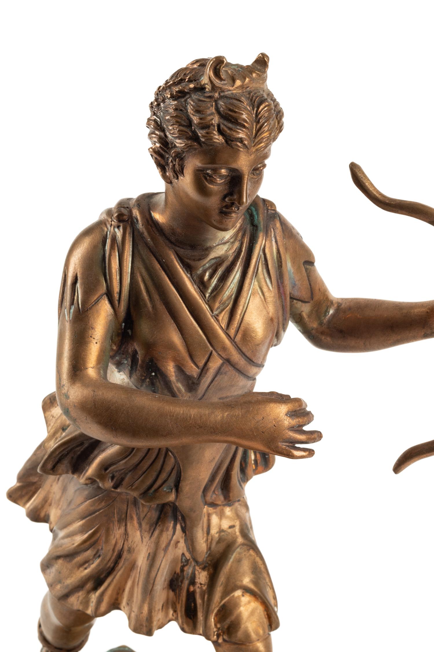 An Italian Gilt Bronze Figure of Diana