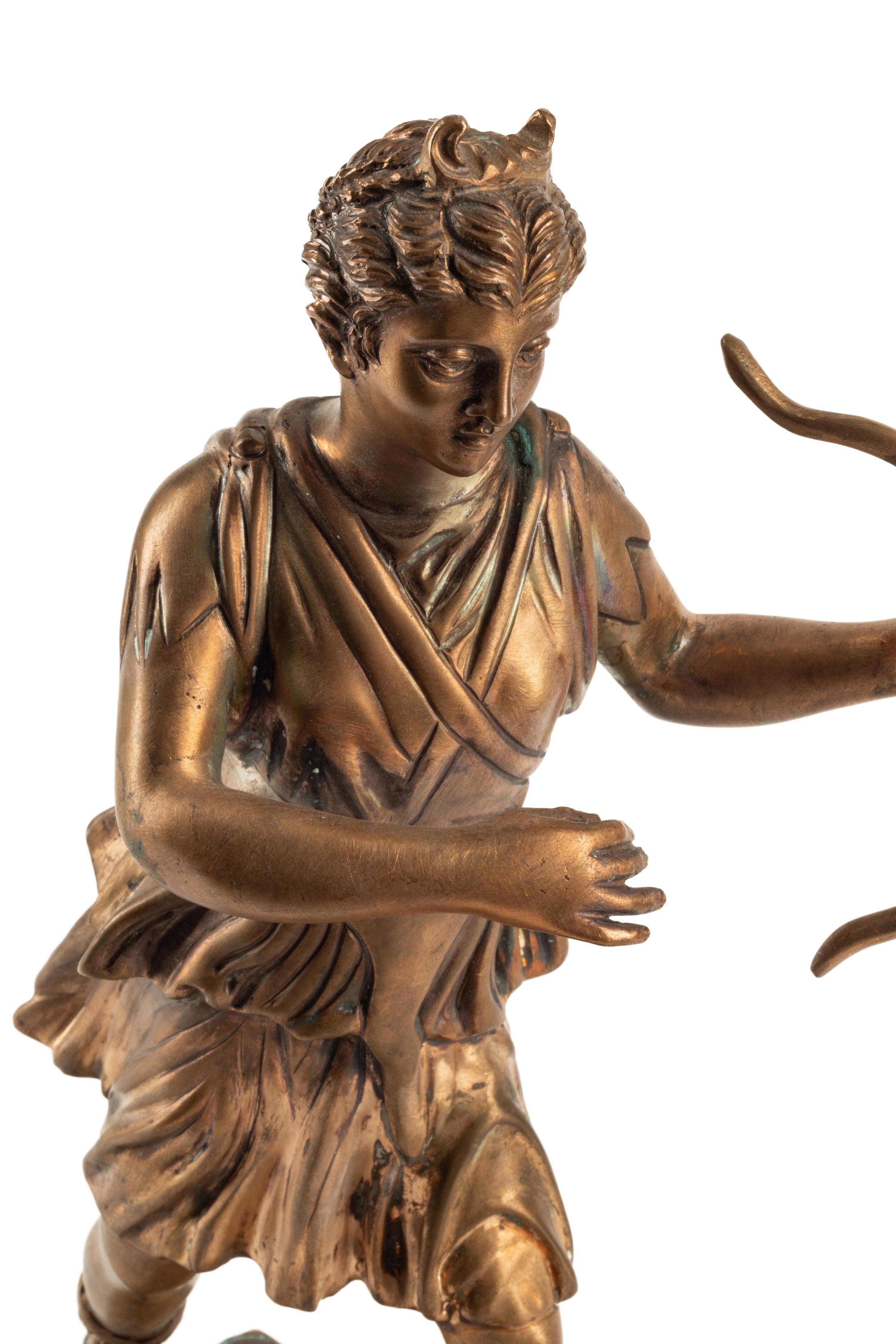 An Italian Gilt Bronze Figure of Diana