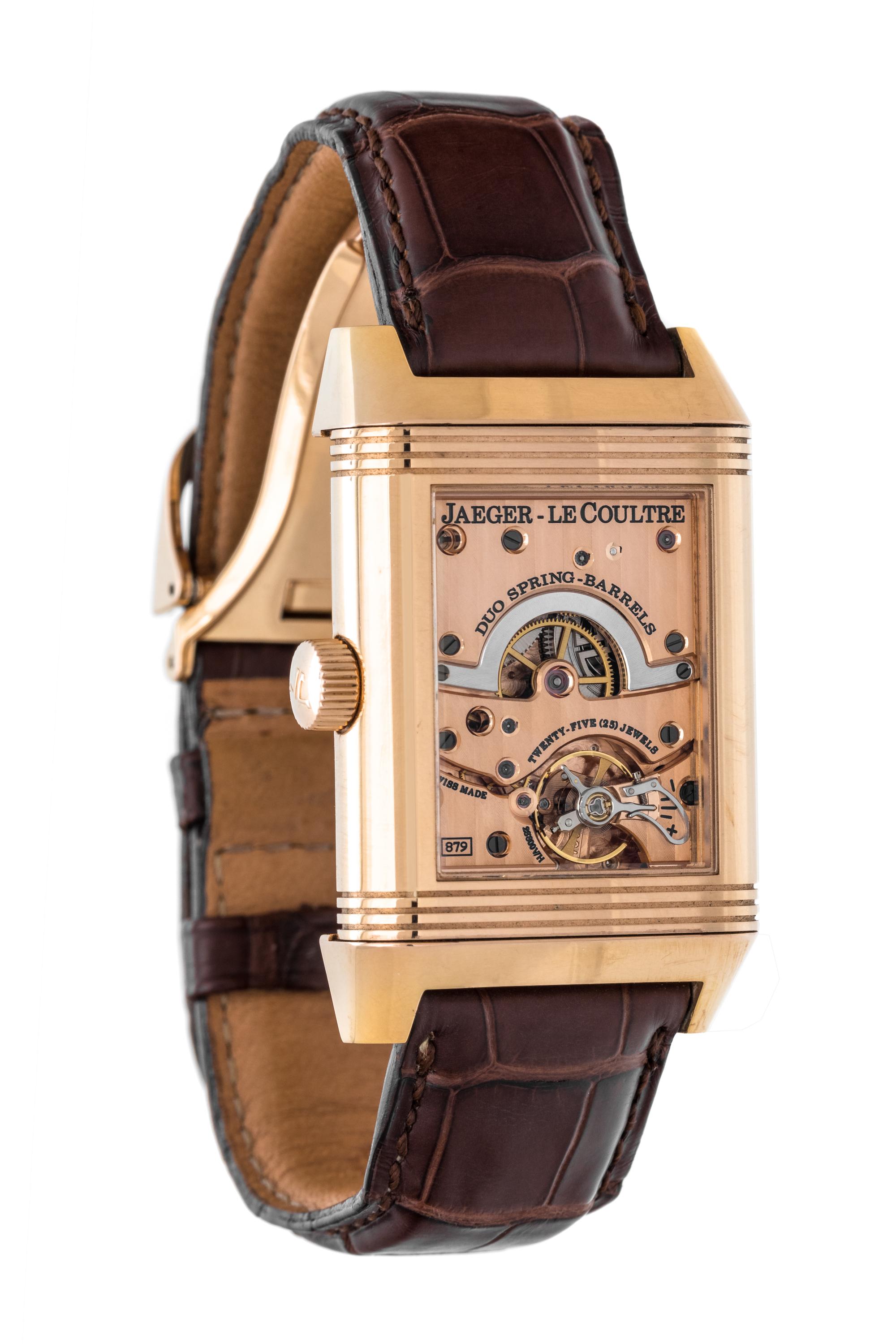 JAEGER-LeCOULTRE, 18K PINK GOLD LIMITED EDITION REF. 240.2.19 'REVERSO SEPTANTIÈME' WRISTWATCH