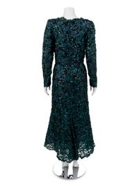 Two Evening Dresses: One Oscar de la Renta and One Joan Leslie by Kasper, 1970-90s