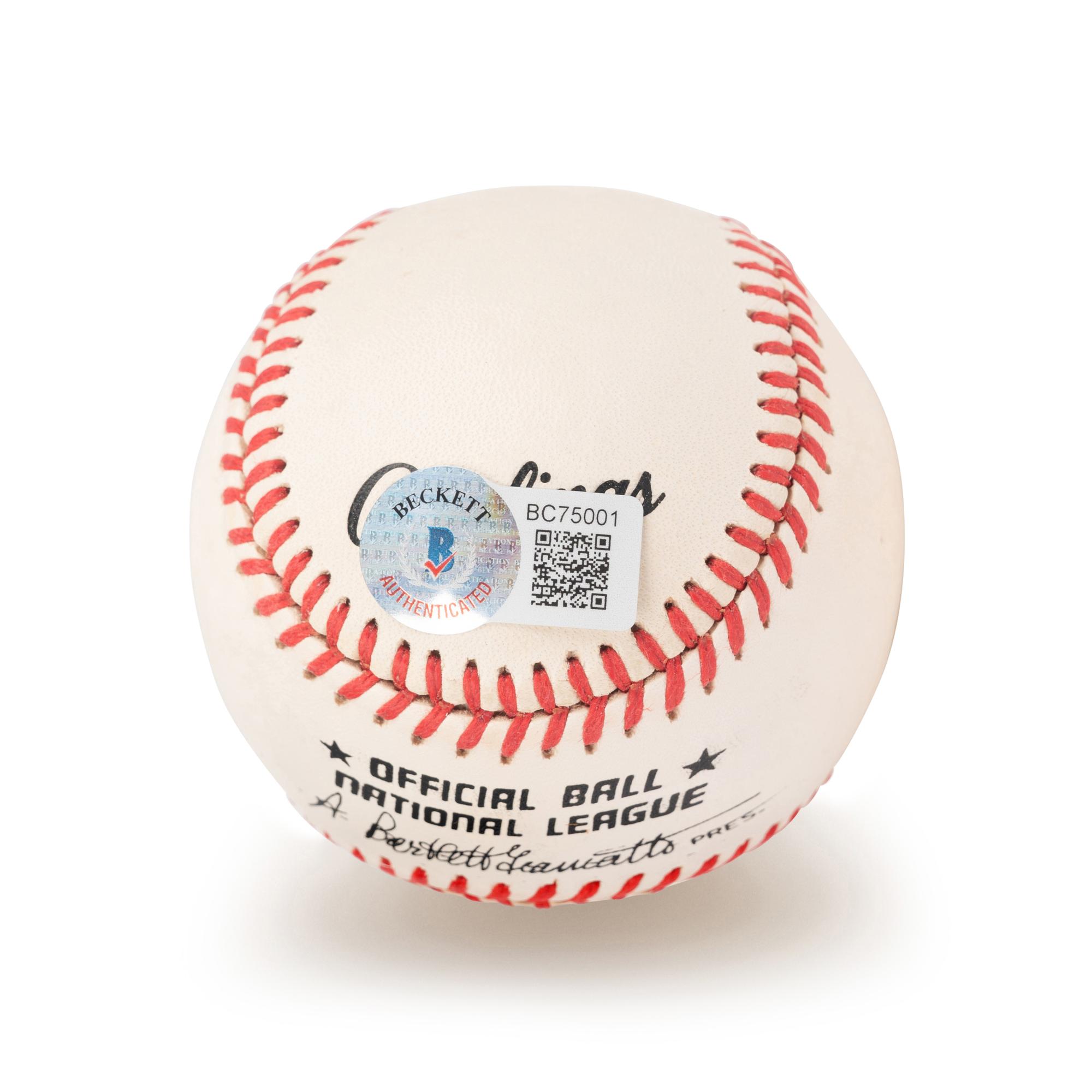 A Don Drysdale Signed Autograph Baseball (Beckett Authentication Services BAS Certified),