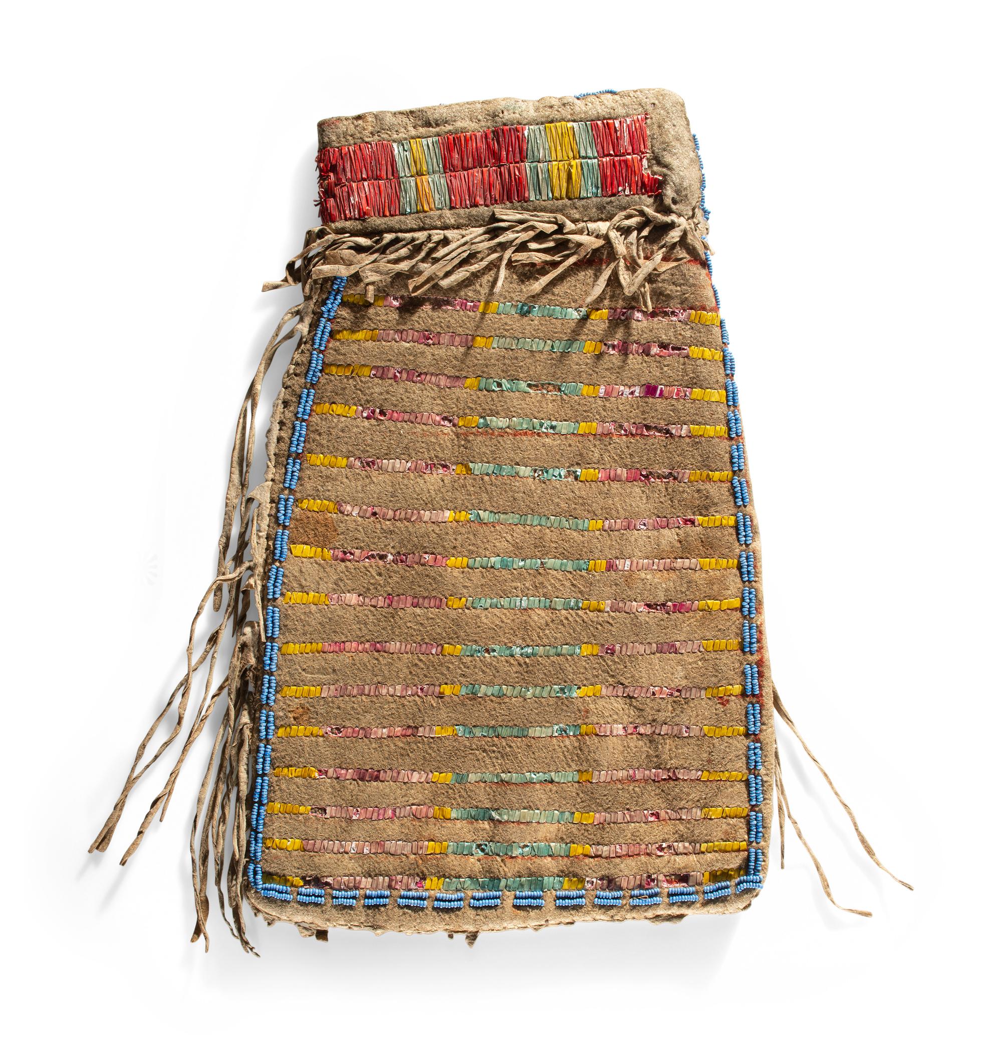 Mandan / Hidatsa Quilled Hide Bag