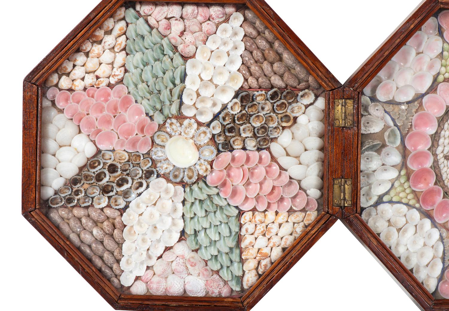 A Shellwork Double Sailor's Valentine