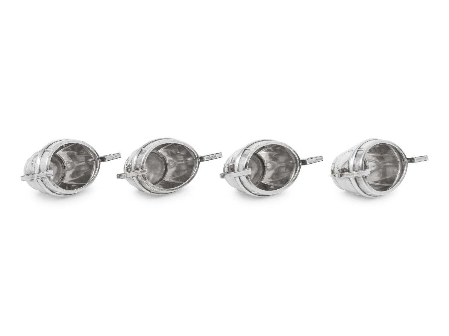 A Set of Four English Salt Cellars