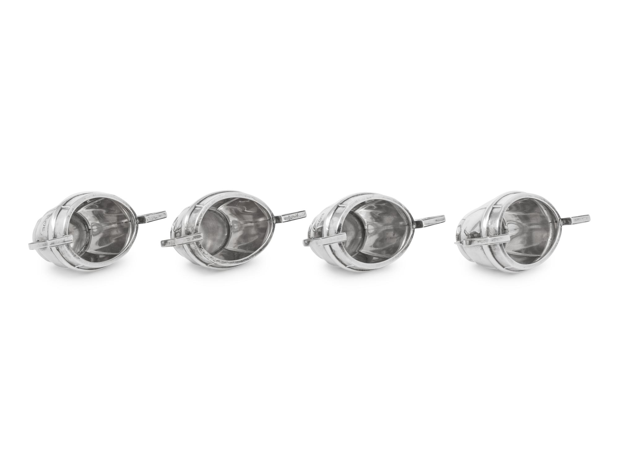 A Set of Four English Salt Cellars