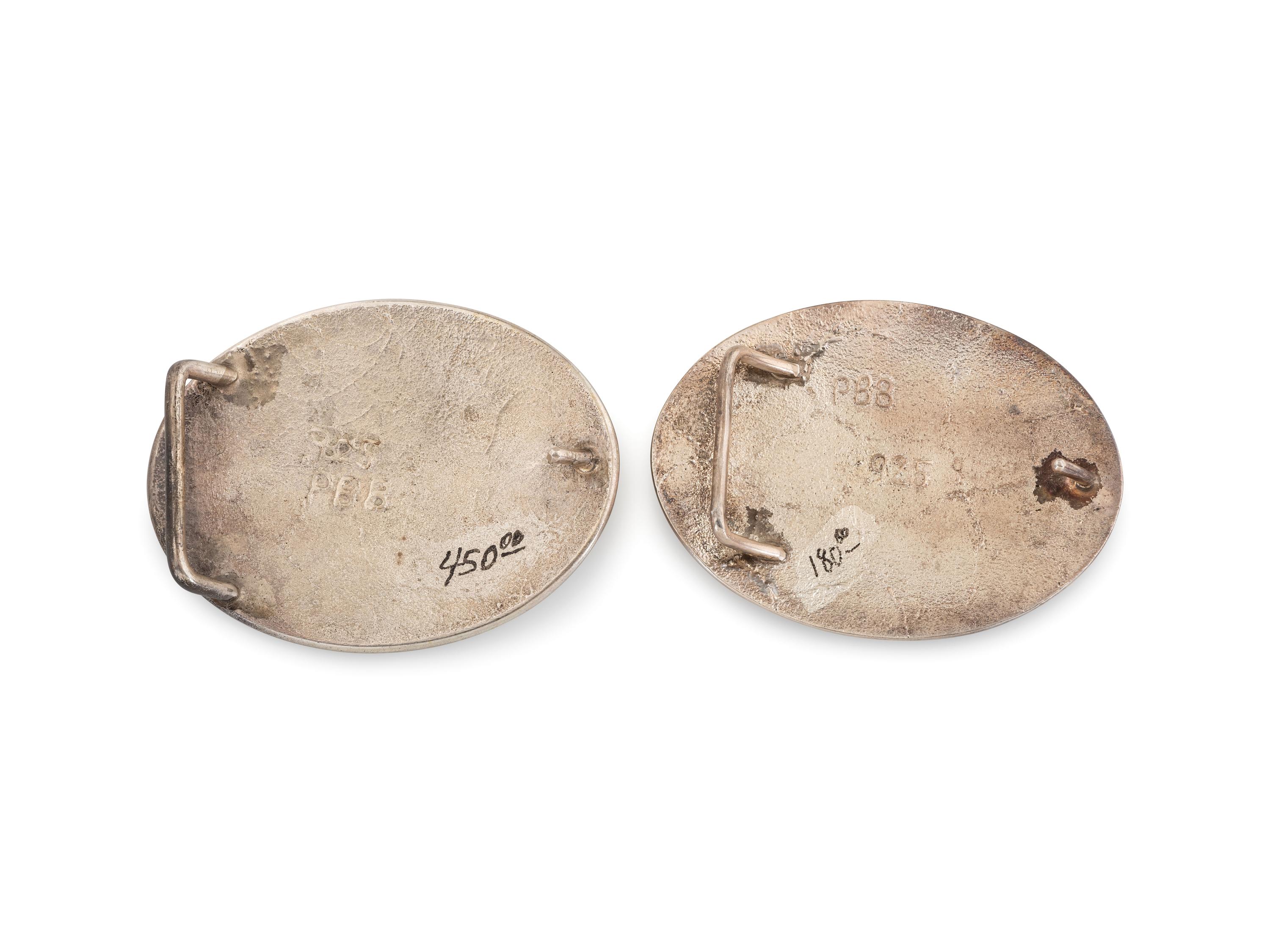 Tufa Cast Sterling Silver Belt Buckles