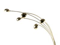 A Modernist Brass Five-Light Floor Lamp